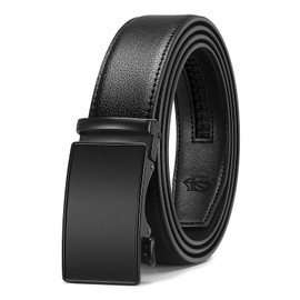 Zitahli Belt Men, Ratchet Belt Dress with 1 3/8" Premium Leather,Slide Belt with Easier Adjustable Automatic Buckle,Trim to Fit Size 30"-36"