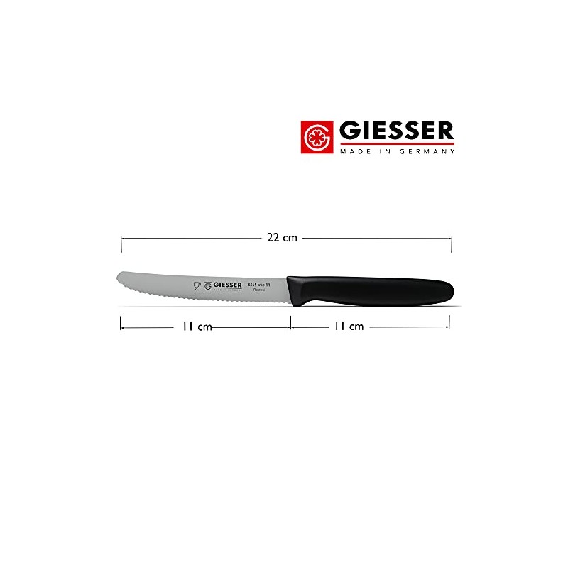 Giesser seit 1776 - Made in Germany - Tomatenmesser schwarz,