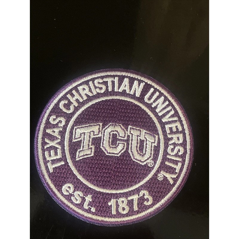 TCU Texas Christian Horned Frogs Vintage Embroidered Iron On Patch