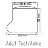 Waterproof Foot Cast Cover for Shower,Waterproof Ankle Cast Protector for