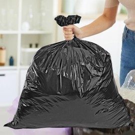 Vinsani 50-Pack Heavy Duty Refuse Sacks – Extra Strong, 100L Recyclable Bin Bags | Leak-Resistant, Durable Waste Disposal Bags for Household & Commercial Use | 99 x 75cm