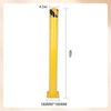 Safety Bollard,48 inches Height x 4.5 inches Diameter Yellow Steel