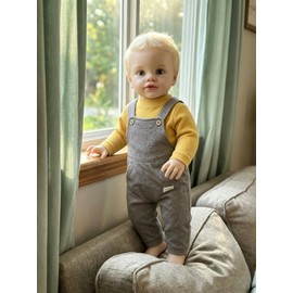 Angelbaby Big Reborn Toddler Dolls Boy Pippa 26 Inch Realistic Baby Doll Soft Silicone Vinyl Real Life Baby Dolls Cloth Body Cute Reborn Doll with Accessories for Boys Girls