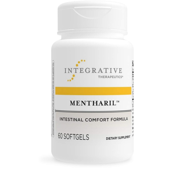 Integrative Therapeutics Mentharil - Intestinal Comfort Formula with Peppermint, Rosemary and Thyme Oil Extract* - Gluten Free - Dairy Free - 60 Softgels