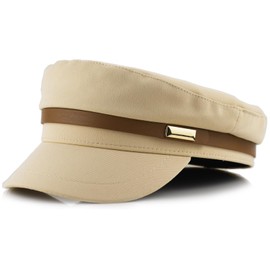 Womens Newsboy Hats Cabbie Gatsby Beret Hat Pageboy Caps for Summer Female Thin Flat Beret with Brim Fashion Ladies Hat,Beige