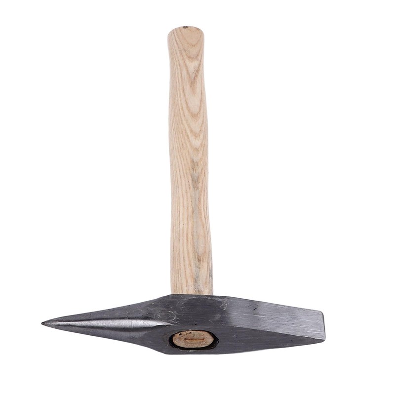 Double Head Hammer with Wooden Handle, Comfortable Grip, Rust Resistant