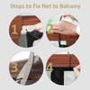 Balcony Netting for Pets, Stairway Net for Balcony, Pet Netting