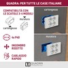 Electraline 22108 Multipresa da incasso Quadra 4 Posti Universali P40,