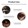 2 Pack Men's Beard & Mustache Scissors & Mini Comb