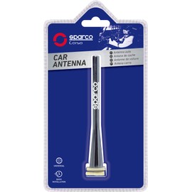 Walser 16968 Sparco SPC Urban Car Aerial, Black/White