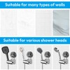 Duschkopfhalterung,180° Einstellbar Handbrause Halterung Abnehmbare Wiederverwendung Duschhalterung Ohne Bohren Frei