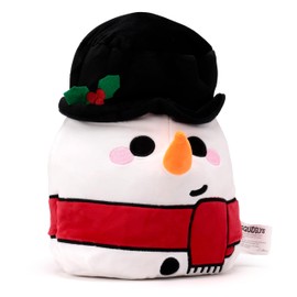 Puckator Squidglys Christmas Festive Friends Cole the Snowman Plush Toy - Plushies Cute Animal Baby Newborn Kids Toys Stuff Gifts Gift For Girlfriend Cuddly Stuffed Toy Plushie