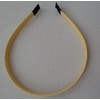 women plain alice band headband yellow colour fabric wrapped head