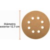 Truper DIRO-512, Disco de lija roto orbital 5", grano 120,