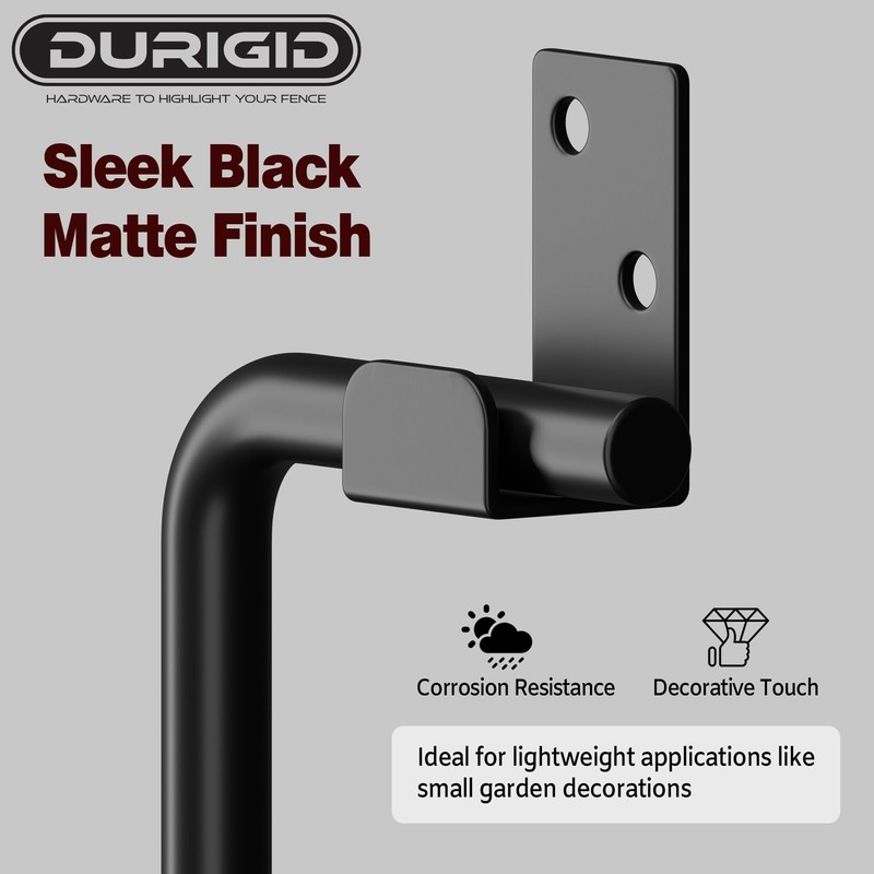 DURIGID 18 Inch Gate Cane Bolt Gate Ground Drop Rod,