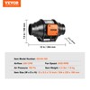 VEVOR Inline Duct Fan, 4-Inch 200 CFM with Variable Speed