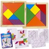 3 Bees & Me 2 Wooden Tangram Shapes Puzzle Toys