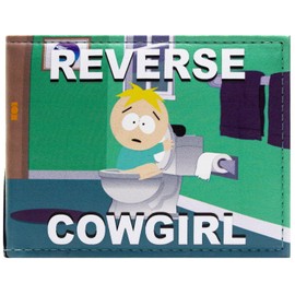 Animation Butters South Season 16 Park Wallet Bi-Fold ID & Card Holder - Green, Green, Casual