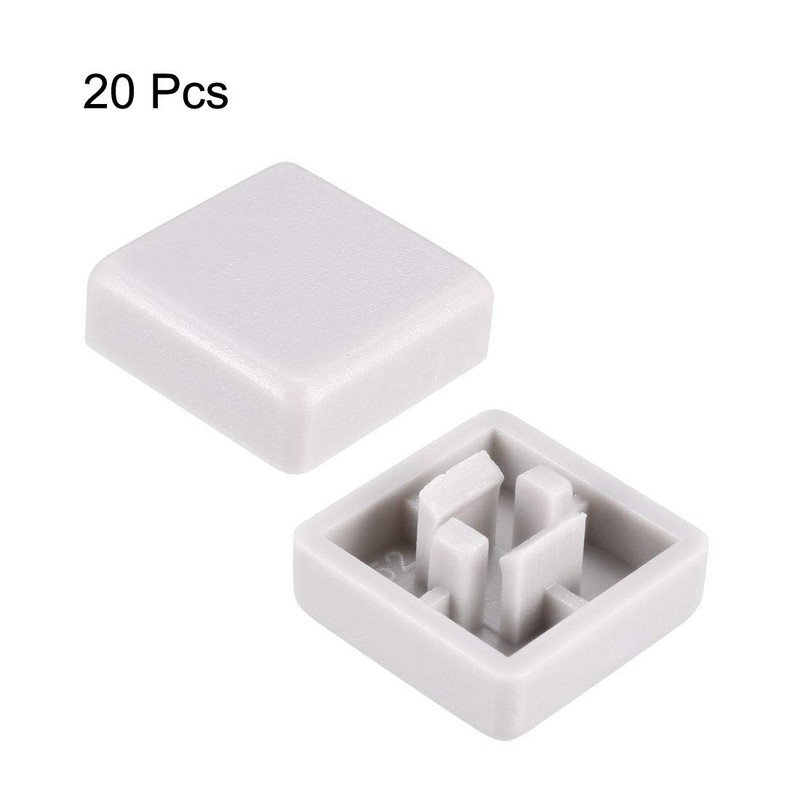 uxcell 20pcs Tactile Push Button Switch Caps 12x12mm for 12x12x7.3mm