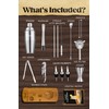 KITESSENSU Cocktail Shaker Set Bartender Kit with Stand | Bar