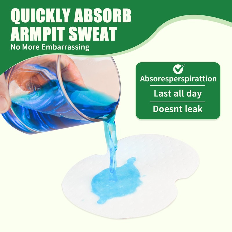 Disposable Underarm Sweat Pads 60 Count - Adhesive Armpit Guards