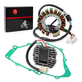 Stator & Regulator Rectifier w/Gasket for Yamaha Grizzly 600 YFM600FW 1998 4WV-85510-00-00 4WV-15451-00-00 4KB-81960-02-00