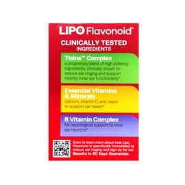 Lipo-Flavonoid Dietary Supplement Caplets for Ear Ringing - 100 Count