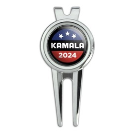 Kamala 2024 Golf Divot Repair Tool and Ball Marker