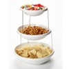 3 Tier Twistfold Party Serving Plastic Stand With Bowls/Platter Rack
