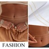 Zernblend 14K Gold Plated Double Layer Belly Chain Gold Waist