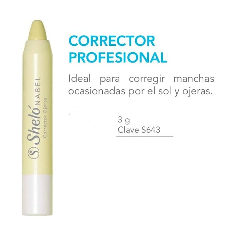 Corrector Profesional Amarillo Ideal para corregir manchas ocasionadas por el