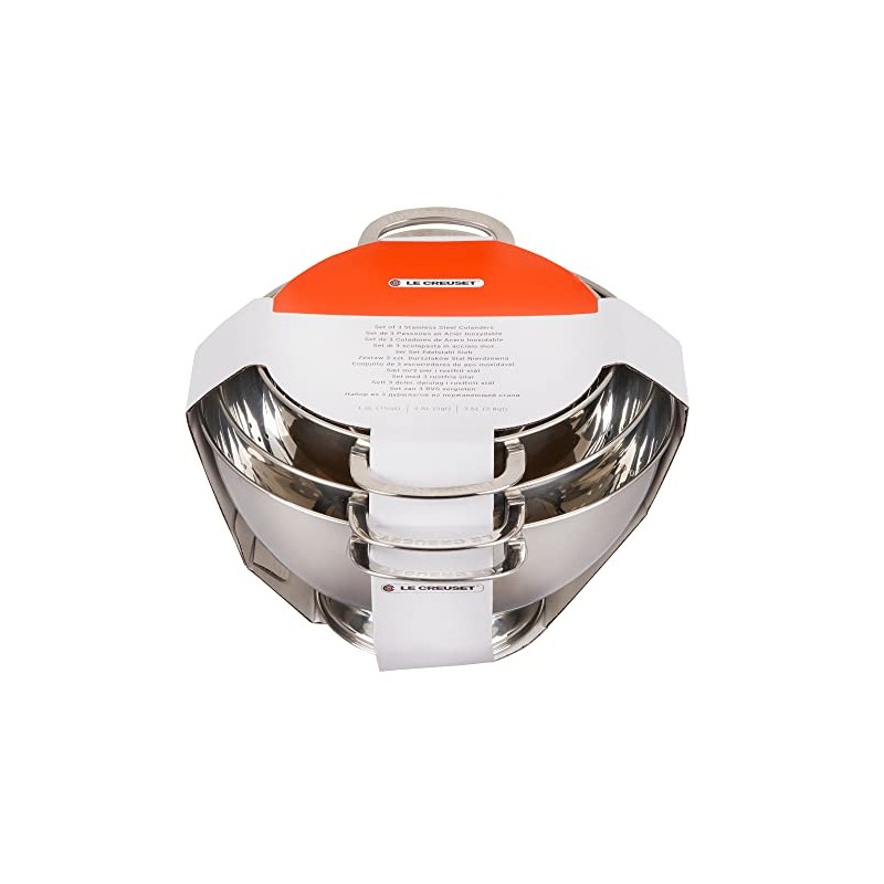 Le Creuset Set of 3 Stackable Colanders