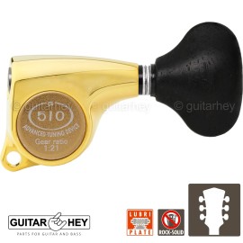 GOTOH NEW Gotoh SGL510Z-EL5 L3+R3 Set Premium Tuners 1:21 Gear Ratio, 3x3 - GOLD