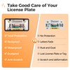 License Plate Cover & Frames, 2 Pack Clear License Plate