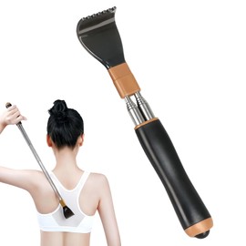 Rückenkratzer Teleskop, Rückenkratzer Gegen Juckreiz, von 22cm Bis 54cm Ausziehbar, Kratzhand Rückenkratzer mit Verstärktem Teleskop und Massage-Perlen, Back Scratcher für Männer und Frauen Kratzhand