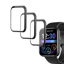 smaate Compatible with OYV TGW101 1.83”, 3D Smart Watch Screen Protectors, 3 Piece, Full Coverage, Anti-shatter