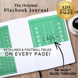 The Playbook Journal Football Playbook Notebook With Blank Diagrams for Football Coaching Accessories & Supplies & Coach Gifts for Men