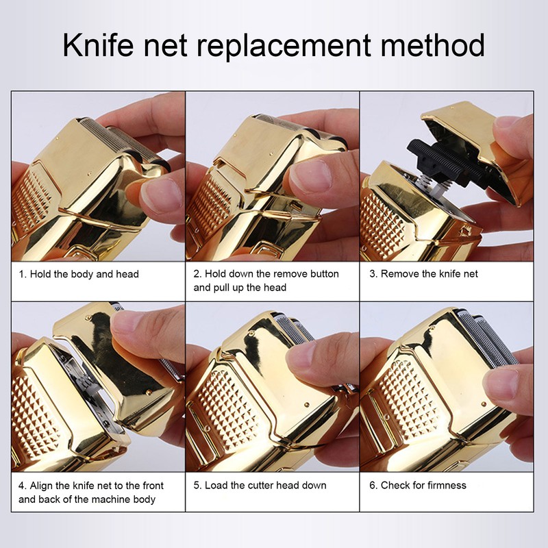 Rechargeable Electric Reciprocating Razor Portable Men Beard Trimmer Shaver Machine