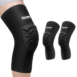 EULANT Volleyball Knee Pads, Elastic Knee Protectors MTB, Soft Thin Knee Pads Sleeve for Handball, Football, Goalkeeper, Mountain Bike, Bicycle, Basketball, Dance, XXL