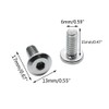 Biaungdo M6x15mm Stainless Steel Flat Head Hex Socket Cap Bolts