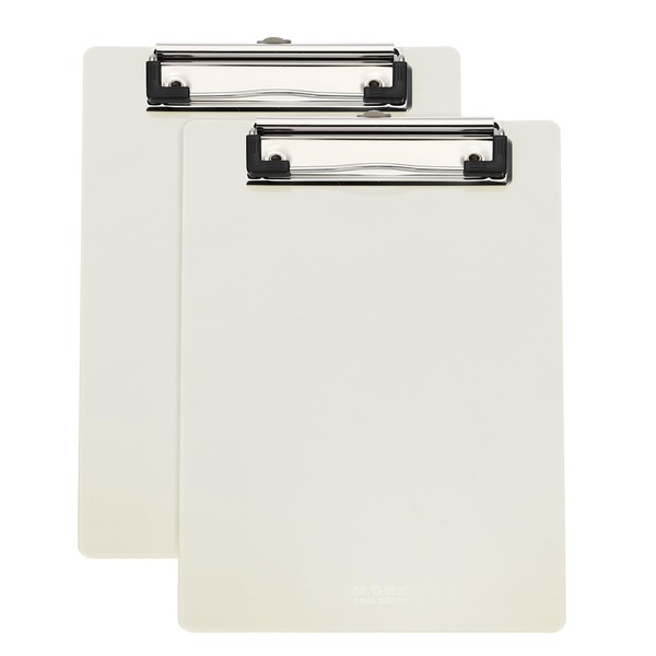 PATIKIL Plastic Clipboards 12.6 x 9 Inch, 2pcs Clip Boards