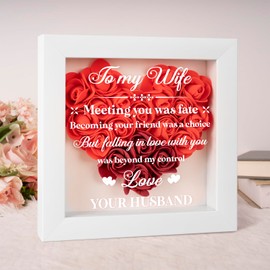 Wife Birthday Gifts, Christmas Romantic Gifts for Wife - Eternal Flower Roses, Anniversary Wedding Gifts for Wife, Best Wife Gifts from Husband, Newlywed Gifts for Wife, Presents for Wife Christmas