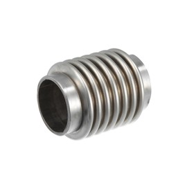 ACROPIX Car Exhaust Flexible Pipe, 38x70mm 1.5"x2.76" Exhaust Flex Connector Pipes Bellows Universal for Car Durable Stainless Steel Silver Tone Car Parts