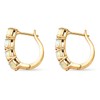 TJC Opal Hoops Hoop Earrings for Womens and Girls in