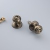 STARPY Antique Brass Door Knob Interior with Non Locking for