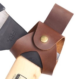 Leather Axe Holster, Leather Axe Belt Loop, Leather Hammer Holder, Vintage Shoulder Leather Open Case for Middle-Sized Axes, Leather Axe Belt Loop Small Hammer Hatchet Carrier Holster, Handmade