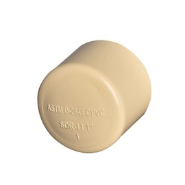 1/2" 10pcs CPVC Pipe Fittings End Cap Plug Slip Adapter Beige (1/2 inch)