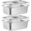 CODOHI 2 Pack Lasagna Pan with Lid 3.9 Inch Deep,