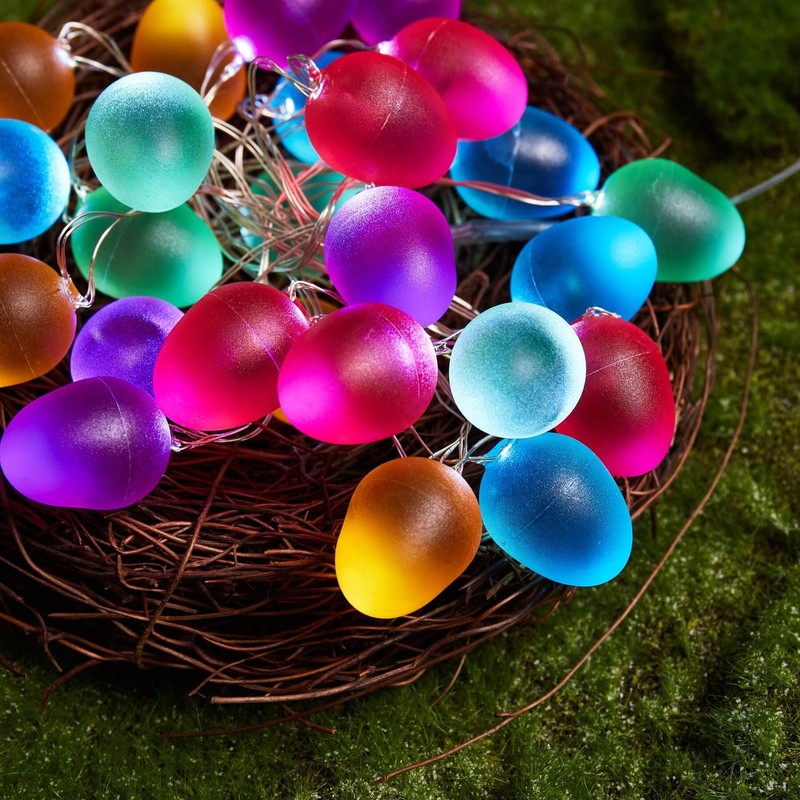 Belniak Easter Lights Egg Decorative Fairy String Lights 30 LEDs