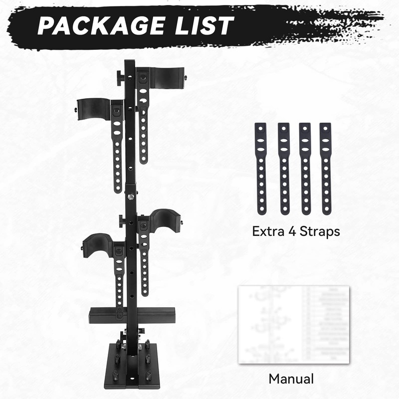 StarknightMT UTV Gun Holder UTV Gun Rack Stand Up Gun